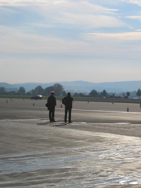 The Boss & instructor  looking at the tests